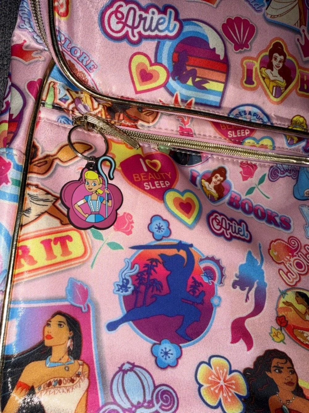 Disney princess pink school backpack size 17 x 11